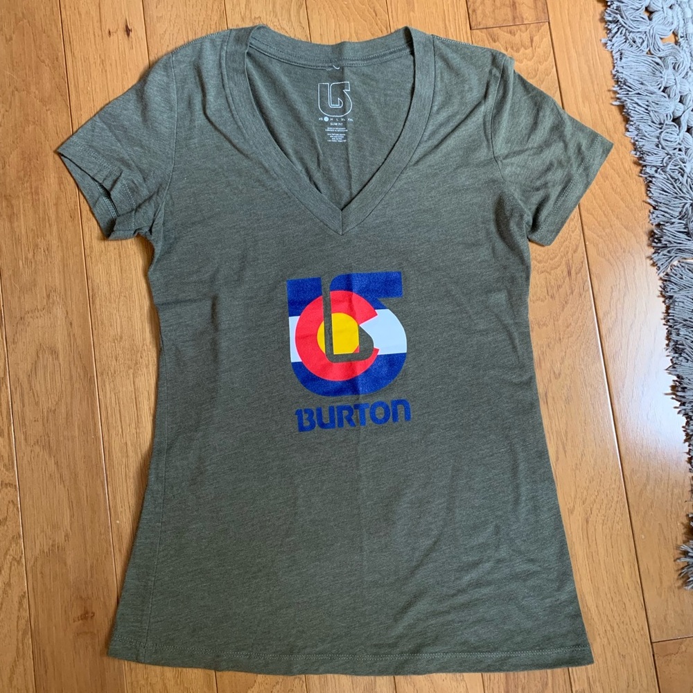 Olive Green Burton T-Shirt Colorado